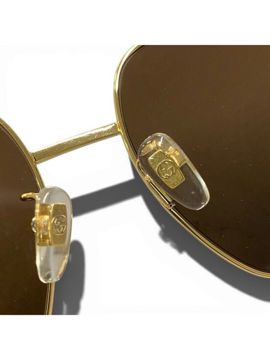 Gucci Hollywood Collection GG Sunglasses Eyewear Brown Gold main image 7